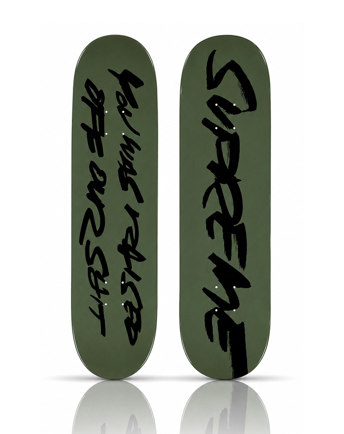 FUTURA x SUPREME 'Our Shit' (2025) Skateboard Deck (olive)