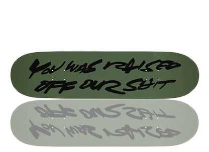 FUTURA x SUPREME 'Our Shit' (2025) Skateboard Deck (olive)
