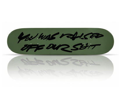 FUTURA x SUPREME 'Our Shit' (2025) Skateboard Deck (olive)