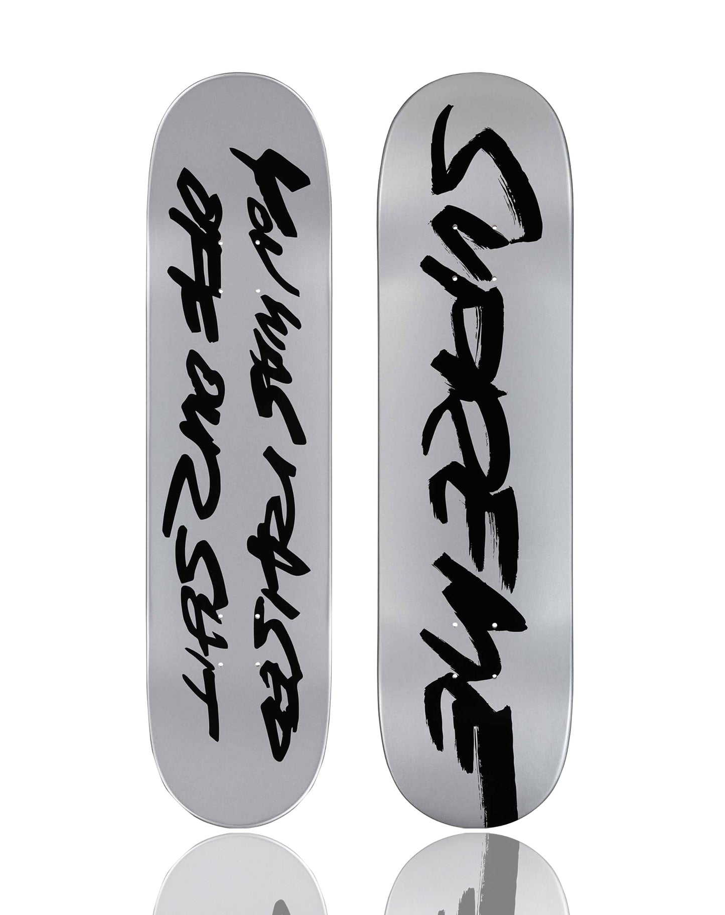 FUTURA x SUPREME 'Our Shit' (2025) Skateboard Deck (silver)