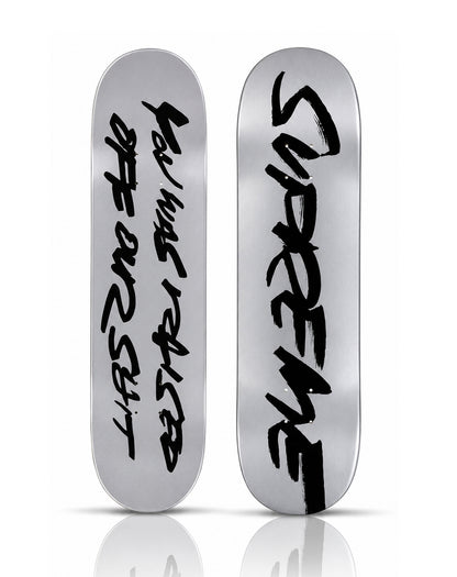 FUTURA x SUPREME 'Our Shit' (2025) Skateboard Deck (silver)