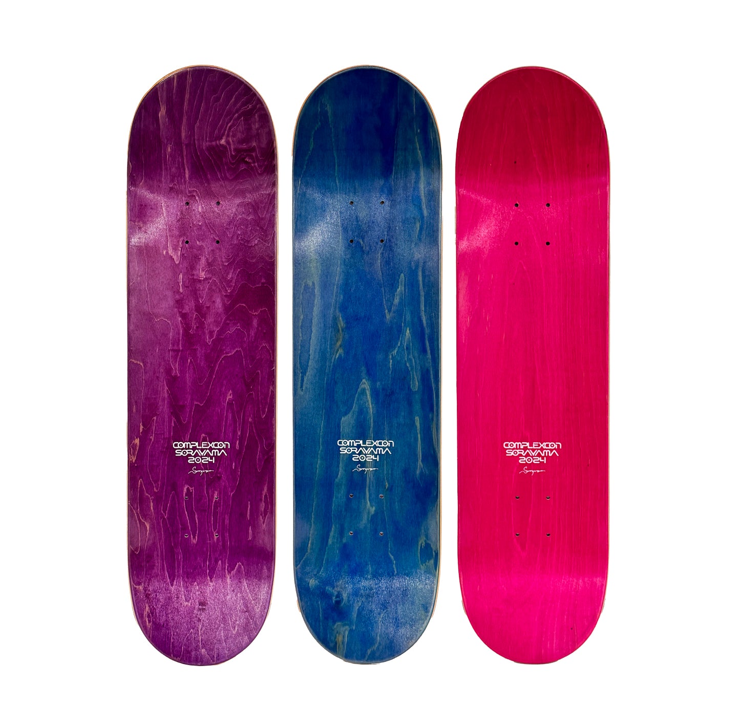 HAJIME SORYAMA x Complex 'Skull' (2024) Triptych Skateboard Deck Set