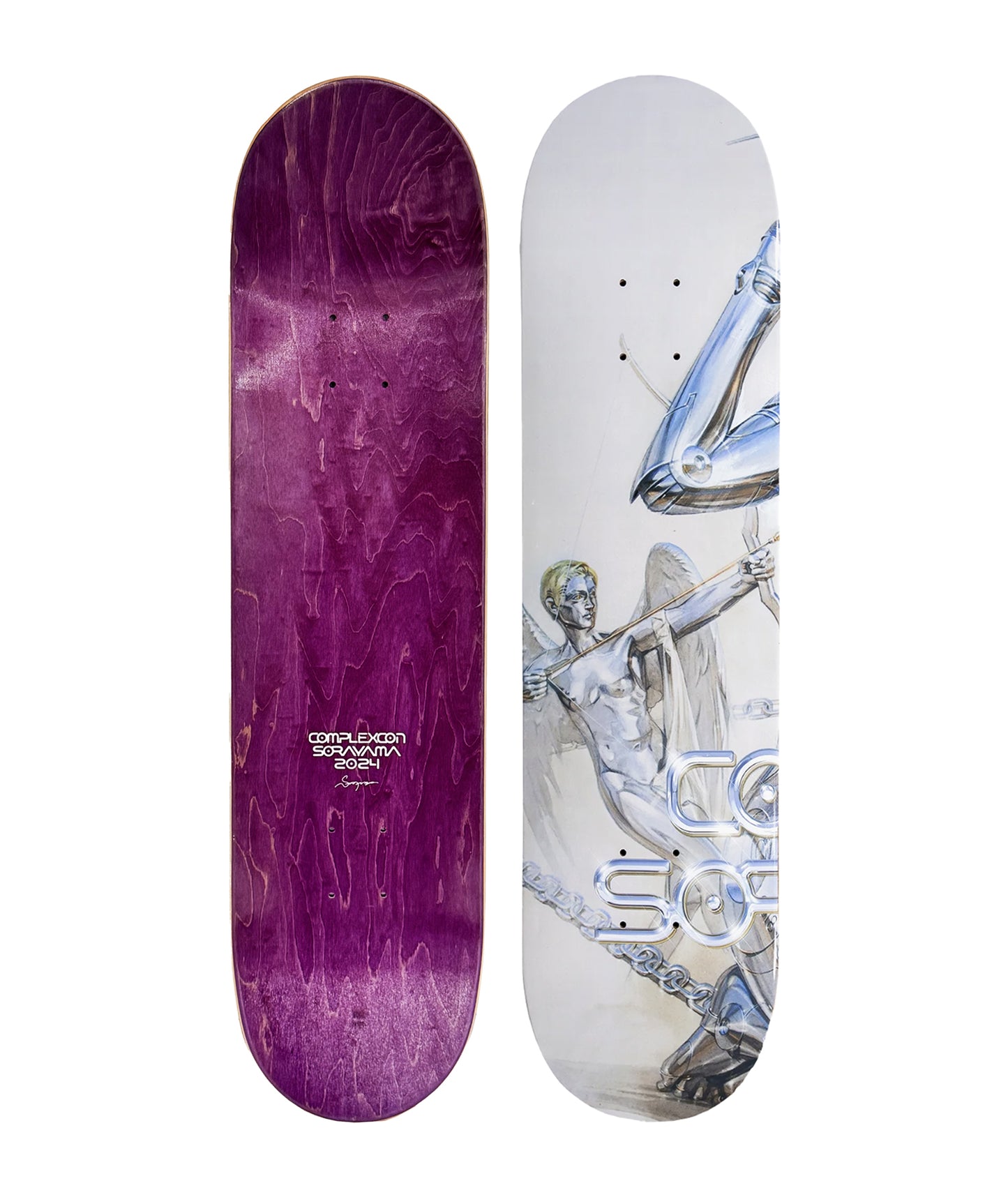 HAJIME SORYAMA x Complex 'Skull' (2024) Triptych Skateboard Deck Set