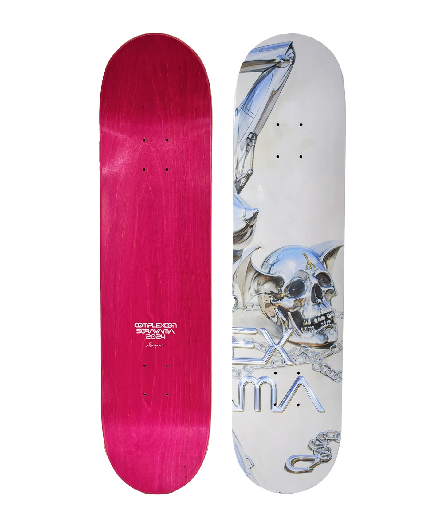 HAJIME SORYAMA x Complex 'Skull' (2024) Triptych Skateboard Deck Set