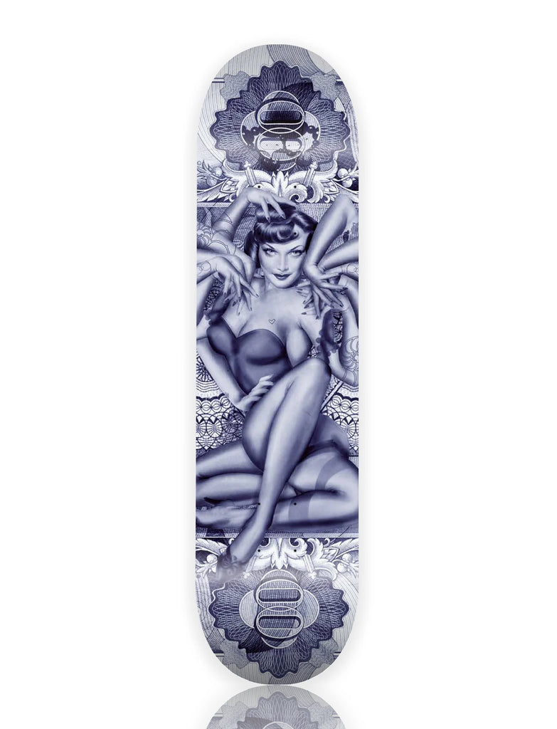 HANDIEDAN 'Heptade' (2025) Hand-Signed Skateboard Deck (blue)