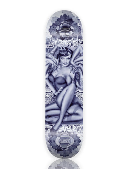 HANDIEDAN 'Heptade' (2025) Hand-Signed Skateboard Deck (blue)