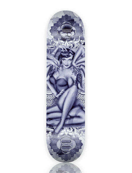 HANDIEDAN 'Heptade' (2025) Hand-Signed Skateboard Deck (blue)