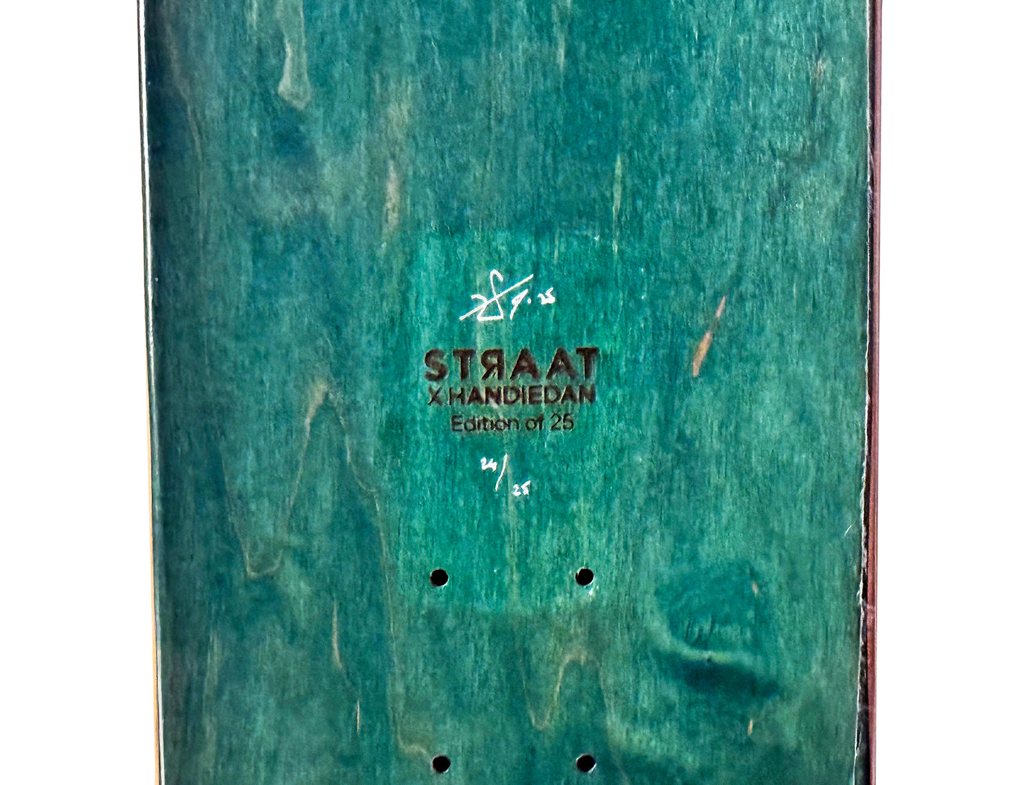 HANDIEDAN 'Heptade' (2025) Hand-Signed Skateboard Deck (blue)