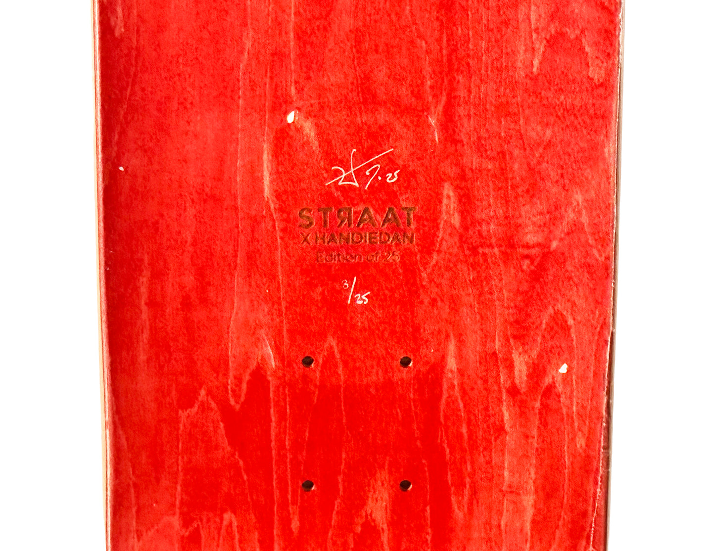 HANDIEDAN 'Heptade' (2025) Hand-Signed Skateboard Deck (sepia)