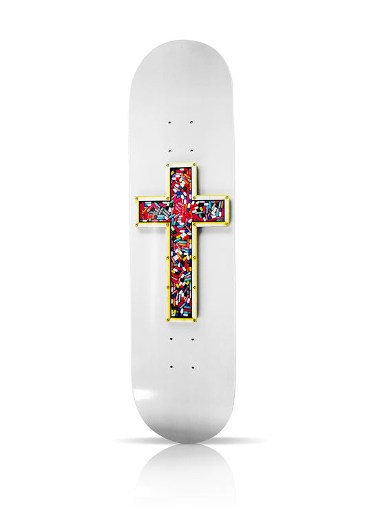 IMBUE x Skateptych 'Drug Lord Cross' (2017) Skateboard Deck