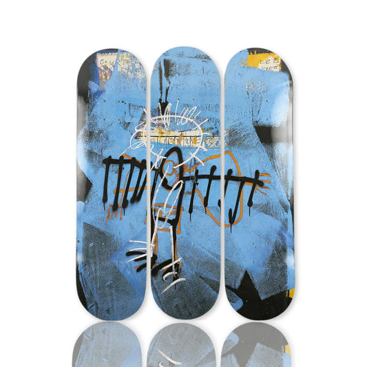 JEAN-MICHEL BASQUIAT 'Angel' (2022) Triptych Skateboard Deck Set