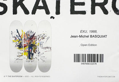 JEAN-MICHEL BASQUIAT 'Exu' (1988) Triptych Skateboard Deck Set