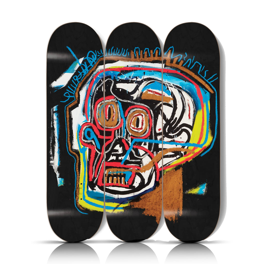 JEAN-MICHEL BASQUIAT 'Untitled (Head)' (2020) Triptych Skateboard Deck Set
