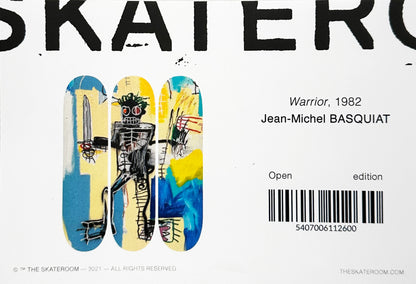 JEAN-MICHEL BASQUIAT 'Warrior' (2023) Triptych Skateboard Deck Set