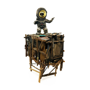 JEFF GILLETTE 'Sk8 Astronaut Slum' (2024) Hand-Painted Original Sculpture