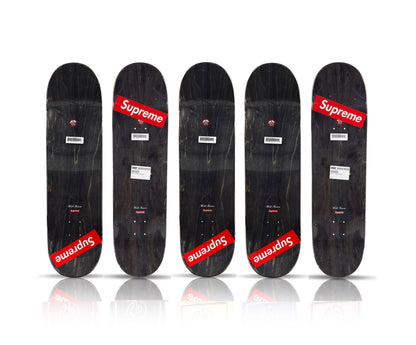 KAWS x SUPREME 'Chalk Logo' (2021) Polyptych Skateboard Deck Set