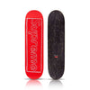 KAWS x SUPREME 'Chalk Logo' (2021) Skateboard Deck (red)