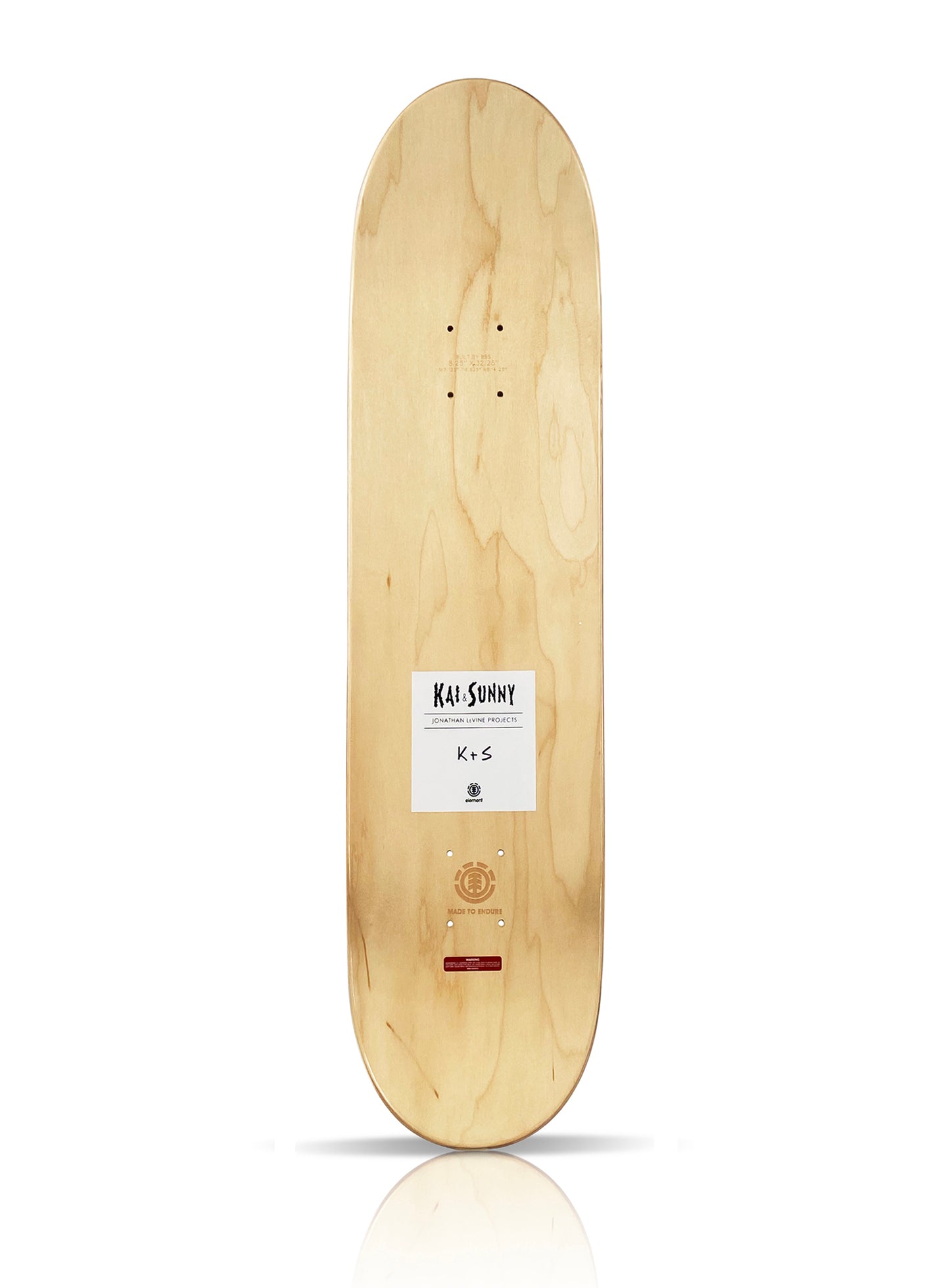 KAI + SUNNY x Element 'Cross' (2018) Skateboard Deck