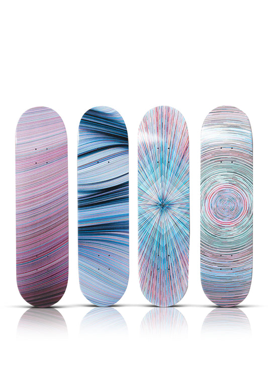 KAI + SUNNY 'Element x Colette' (2016) Rare Quadriptych Skateboard Deck Set