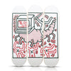 KEITH HARING 'Centipede' (2022) Triptych Skateboard Deck Set