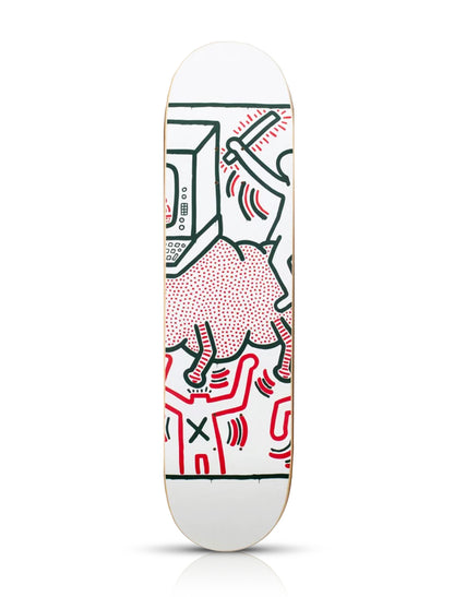 KEITH HARING 'Centipede' (2022) Triptych Skateboard Deck Set