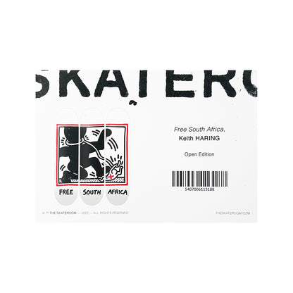 KEITH HARING 'Free South Africa' (2022) Triptych Skateboard Deck Set