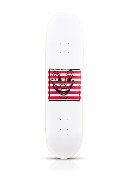 KEITH HARING 'Smile on Stripes' (2022) Skateboard Deck