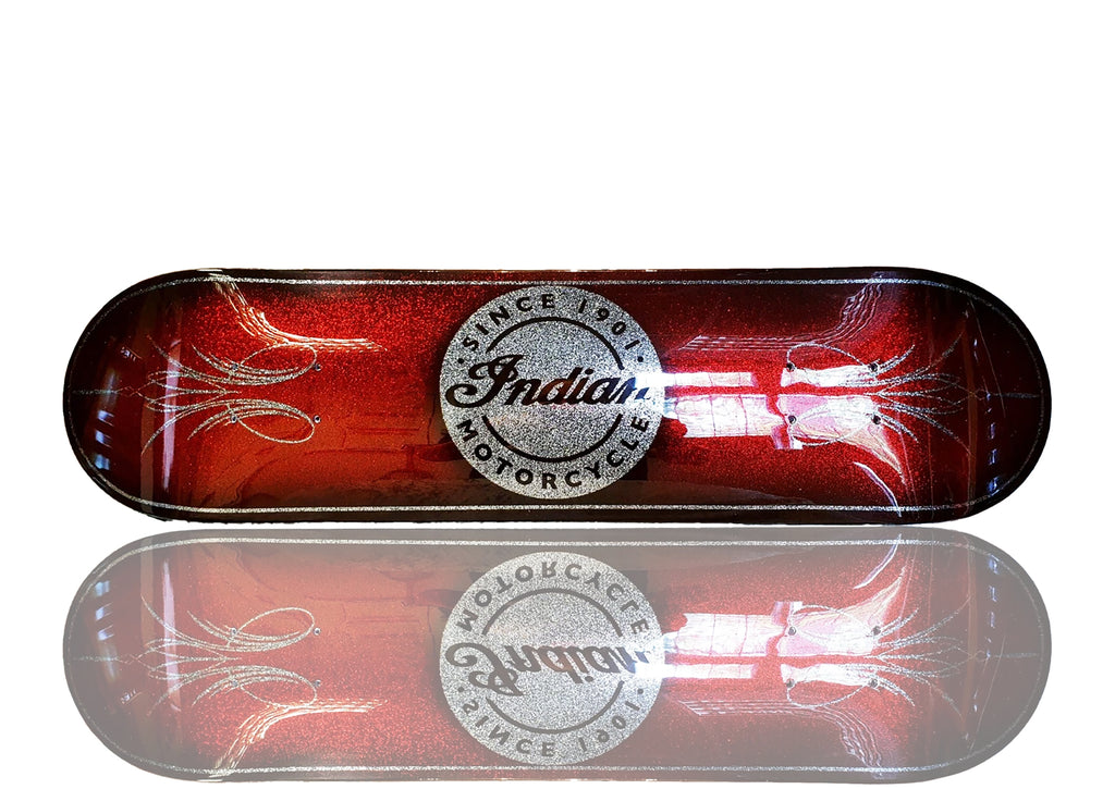 KRZYSZTOF KRYSTEK 'Indian Motorcycles' (2024) Original on Skateboard Deck