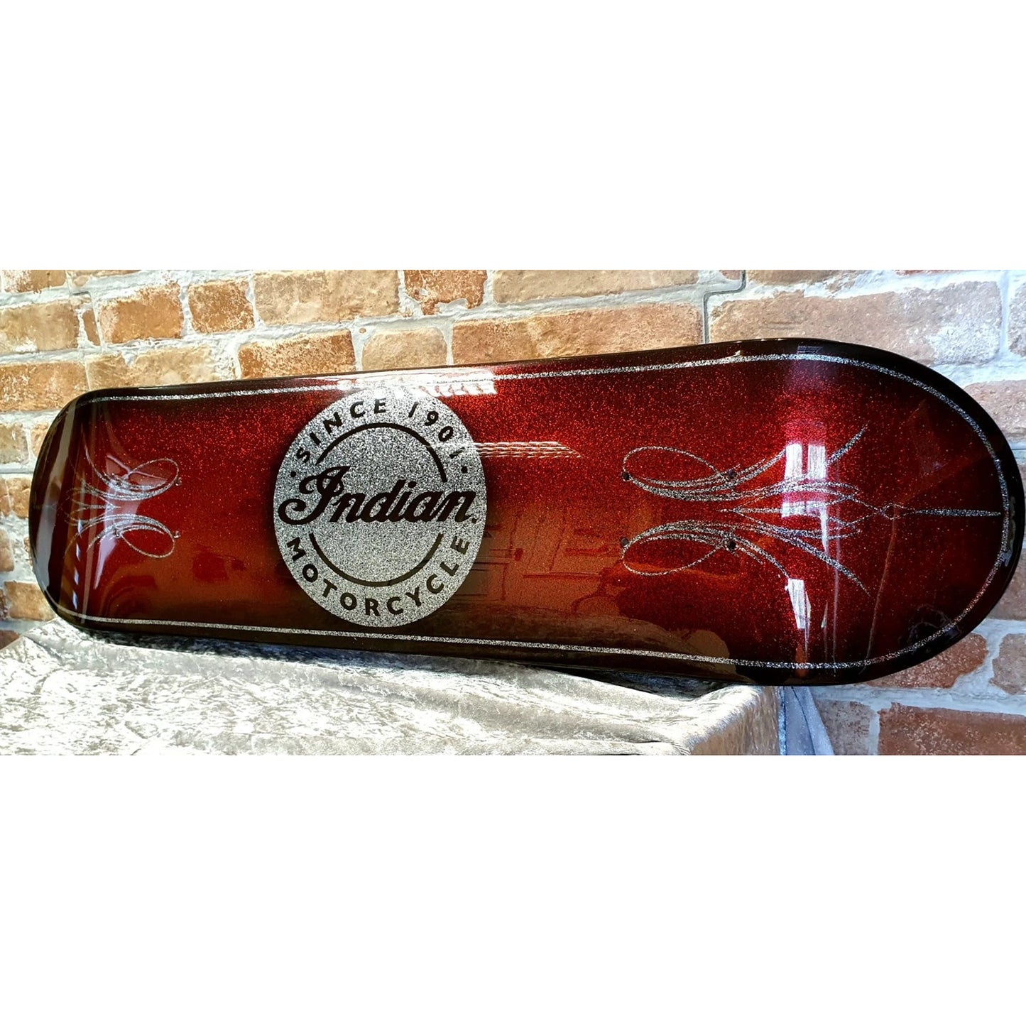 KRZYSZTOF KRYSTEK 'Indian Motorcycles' (2024) Original on Skateboard Deck