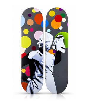 KUNSTRASEN 'Bubble Remover' (2020) Hand-Signed Diptych Skateboard Deck Set