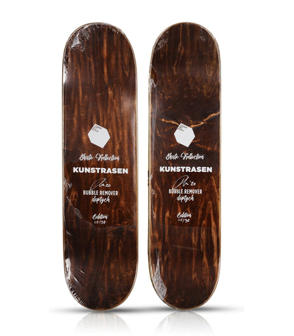 KUNSTRASEN 'Bubble Remover' (2020) Hand-Signed Diptych Skateboard Deck Set