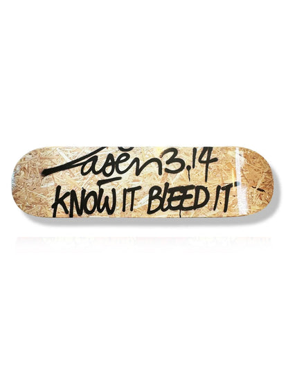 LASER 3.14 'Know It, Bleed It' (2018) Skateboard Deck