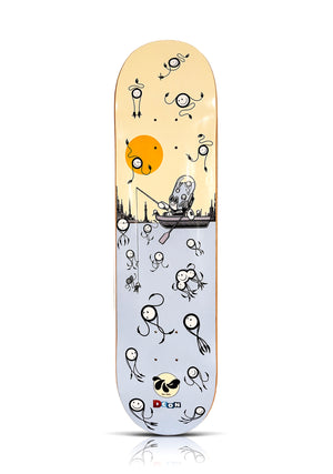 The LONDON POLICE x 3D Retro 'Hopeful Barry Cetamol...' (2024) Skateboard Deck