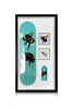 LOUISE McNAUGHT 'Fire and Alchemy' + 'Honey Bee' Framed Skate Deck Collage