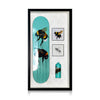 LOUISE McNAUGHT 'Fire and Alchemy' + 'Honey Bee' Framed Skate Deck Collage