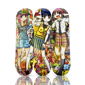 MR. x Kaikai Kiki 'High School Story' (2023) Triptych Skateboard Deck Set