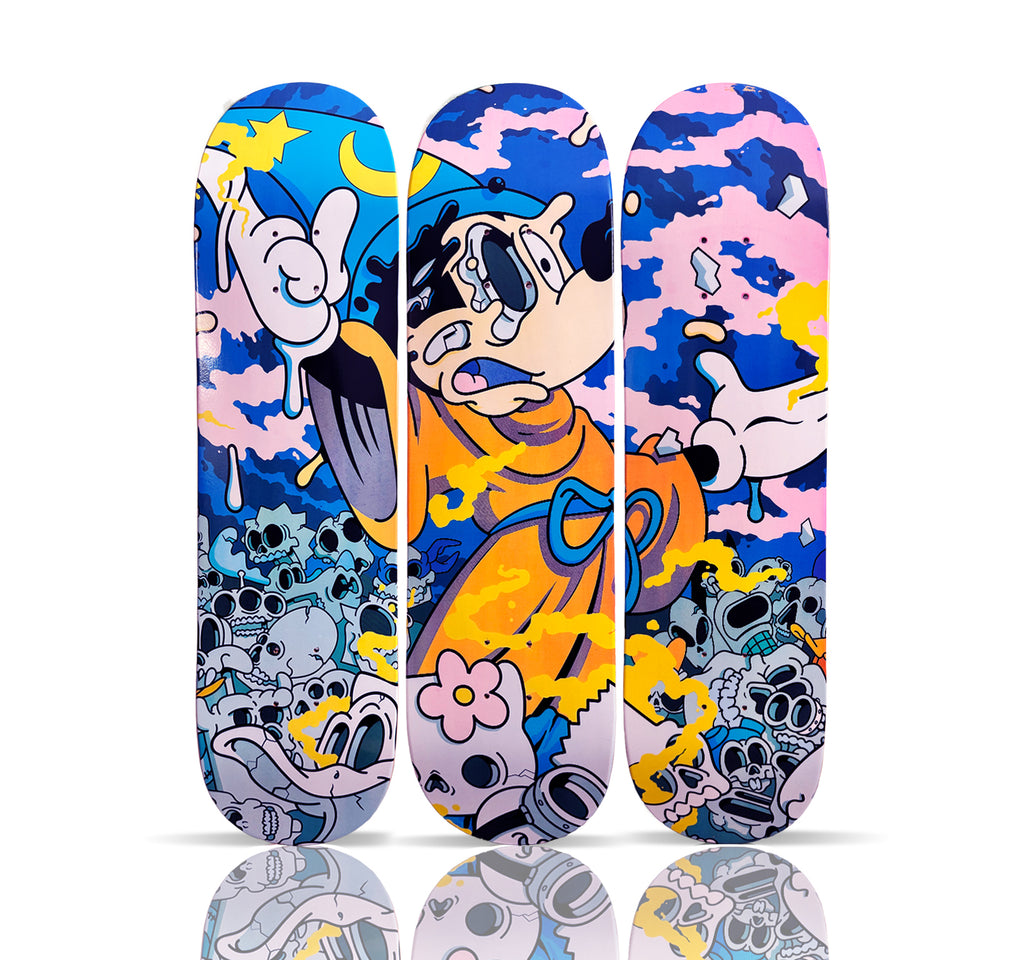 MATT GONDEK 'Growing Pains' (2018) Triptych Skateboard Deck Set*