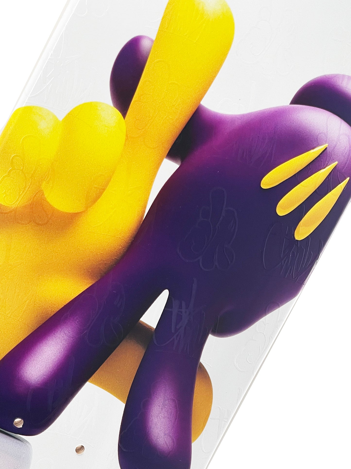 OG SLICK 'LA Hands' (2022) Hand-Signed Skateboard Deck (purple/gold)