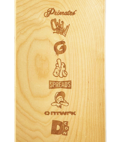 OG SLICK x NTWRK 'Primate #5506: Police Line Up' (2022) Skateboard Deck