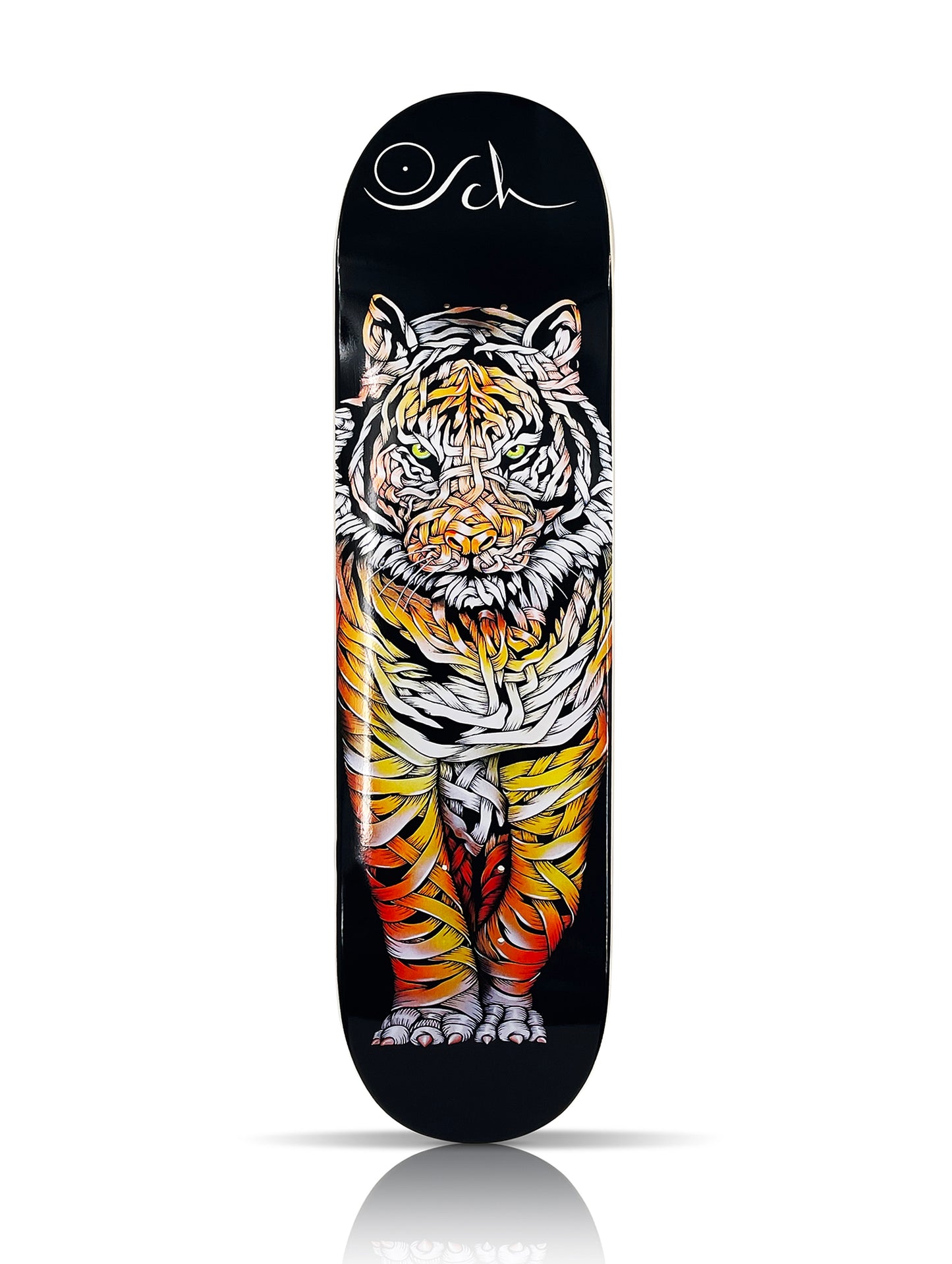 OTTO SCHADE x SK8 of the ART 'Wrapped Tiger' (2023) Skateboard Deck