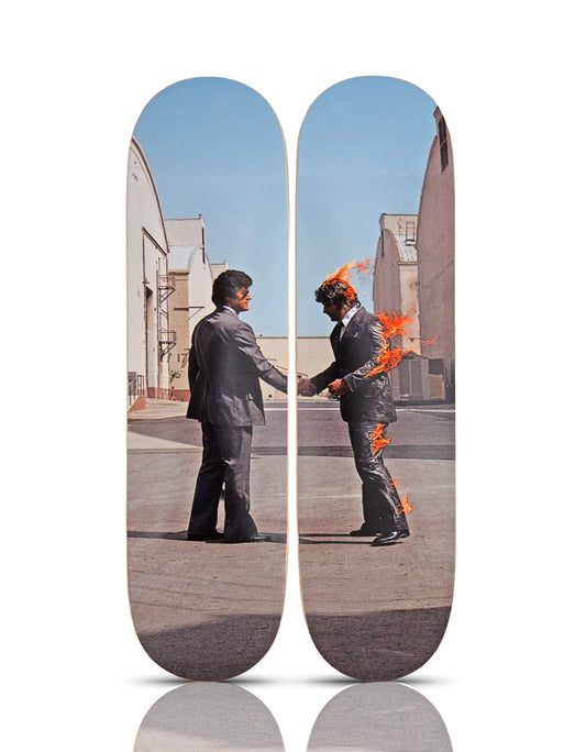 PINK FLOYD x The Skateroom 'Wish You Were Here' (2025) Diptych Skateboard Deck Set