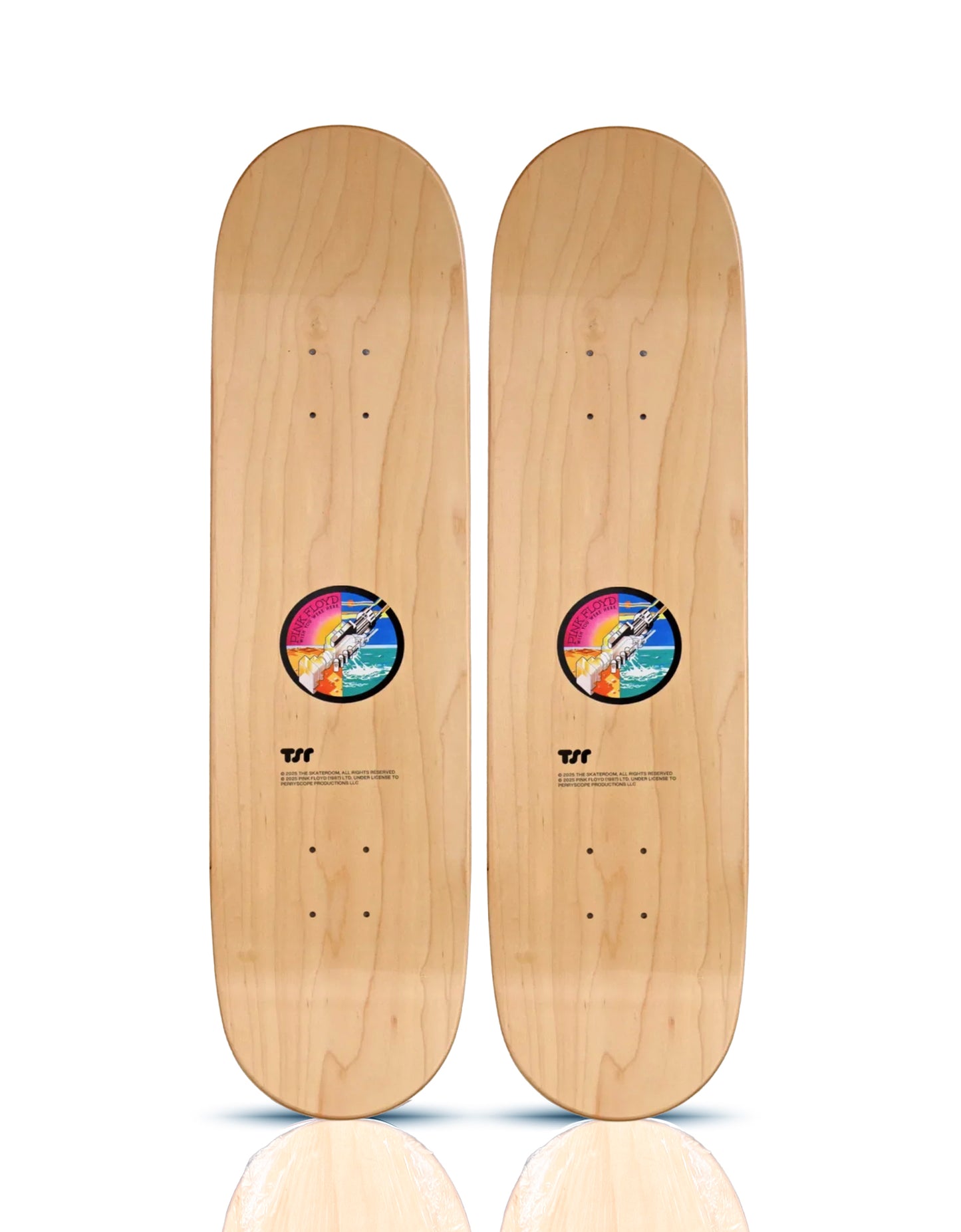 PINK FLOYD x The Skateroom 'Wish You Were Here' (2025) Diptych Skateboard Deck Set