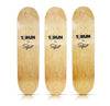 PREFAB 77 x 1xRUN 'Amsterdam's' + 'Big Ben Ripped' + 'Blind Faith' (2022) Triptych Skateboard Deck Set (#12)