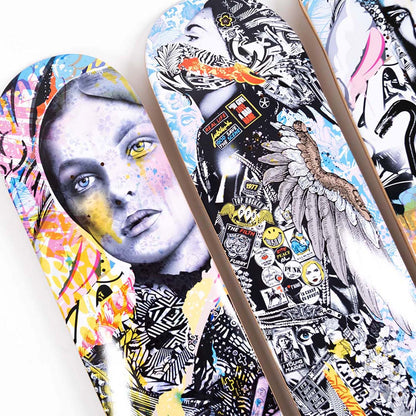 PREFAB 77 'Til Death' + 'First Cut' + 'Ascension III' (2022) Triptych Skateboard Deck Set