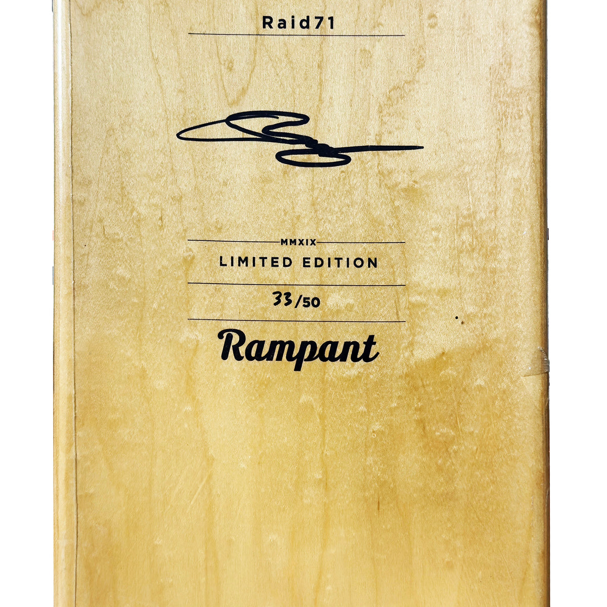 RAID71 x Rampant Decks 'Like Any Other Machine' (2019) Skateboard Deck