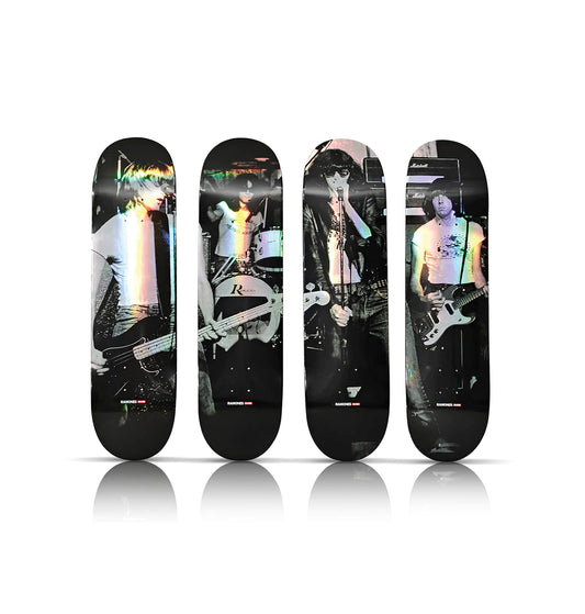 RAMONES x Globe 'CBGB's '76' (2022) Quadriptych Skate Deck Box Set (Foil)