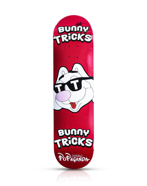RON ENGLISH 'Bunny Tricks' (2019) Hand-Signed Skateboard Deck