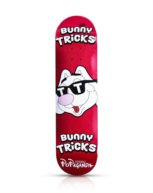 RON ENGLISH 'Bunny Tricks' (2019) Hand-Signed Skateboard Deck