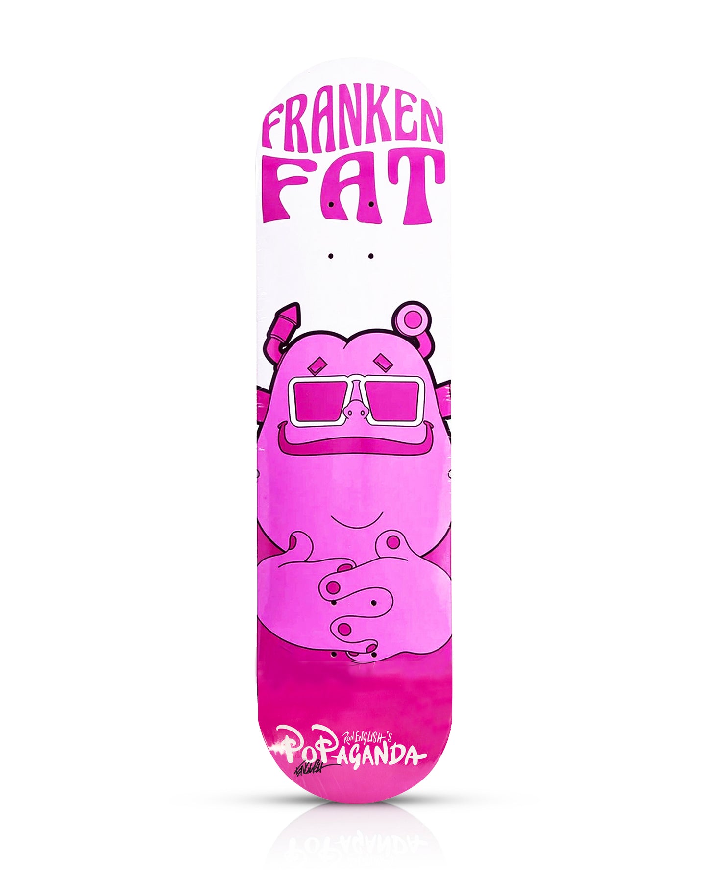 RON ENGLISH 'Franken Fat' (2019) Hand-Signed Skateboard Deck
