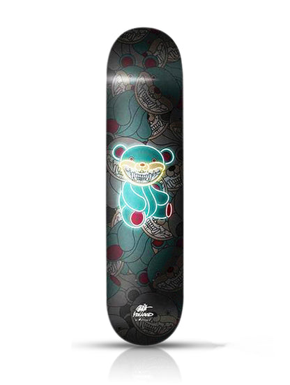 RON ENGLISH x APPortfolio 'Teddy Grin' (2018) Rare 2-Sided Skateboard Deck